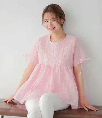 fitmore 시어 자카드 핑크!