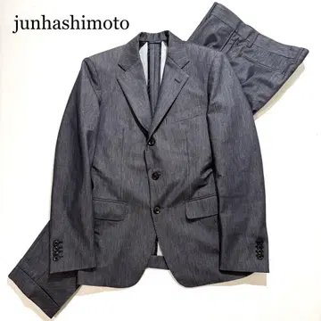 [ 미사용급 ] junhashimoto 수트 셋업 데님풍 인디고