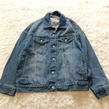 UNIQLO 유니클로 데님 오버 사이즈 자켓 L
