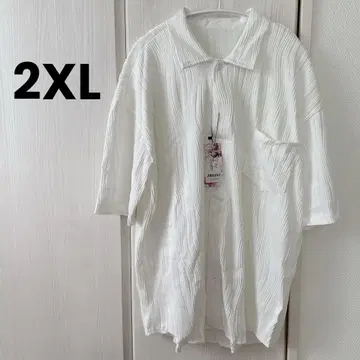 남성용 [ 2XL ] 셔츠 반팔 봄/여름 7부 소매 캐주얼 비즈니스