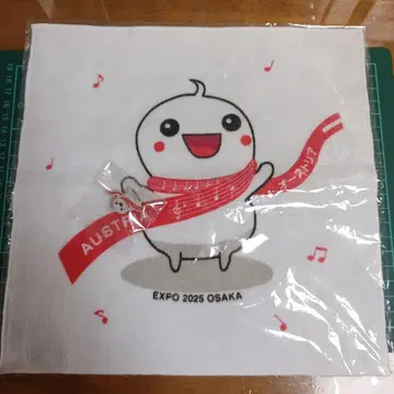 오사카 간사이 만박 오스트리아 파빌리온 타월 손수건 핀 배지