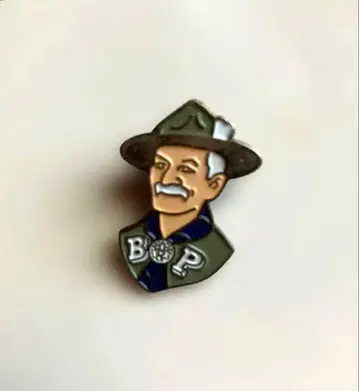 보이스카우트 로버트 베이든 파월 경 핀 배지