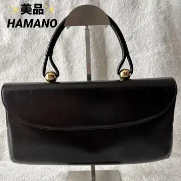 새상품급 HAMANO 하마노 가죽 핸드백 로얄 모델 블랙