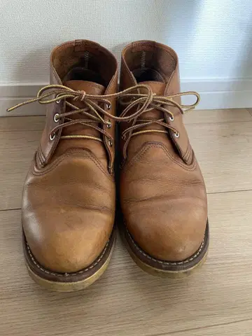 브라운 가죽 처카 부츠