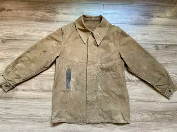 40s 프렌치 빈티지 SNCF 워크 자켓 턱끈 포함 국철