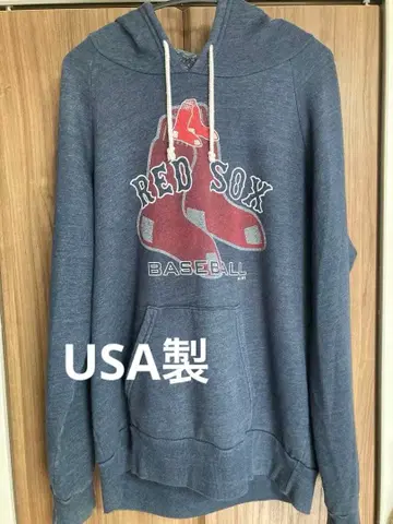USA 제조! MLB 보스턴 레드삭스 후드티 L 사이즈 남성용 여성용