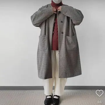 늑대와 북극곰의 비카 (멜톤 롱 코트)