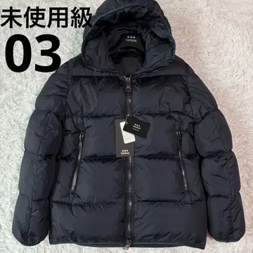 미사용급/L 상당 타트라스 파에데 다운 자켓 두툼하고 가벼운 네이비