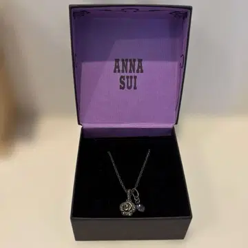 ANNA SUI 장미 스와로브스키 925 목걸이