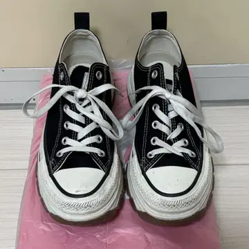 ALL STAR 블랙 통굽 스니커즈