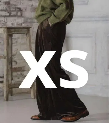 [ Casper john ] 드롭 스티치 벨로아 플레어 슬랙스 xs