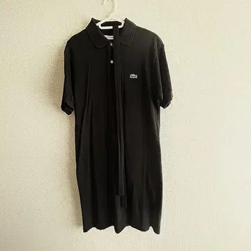라코스테 블랙 피케 셔츠 반팔 원피스