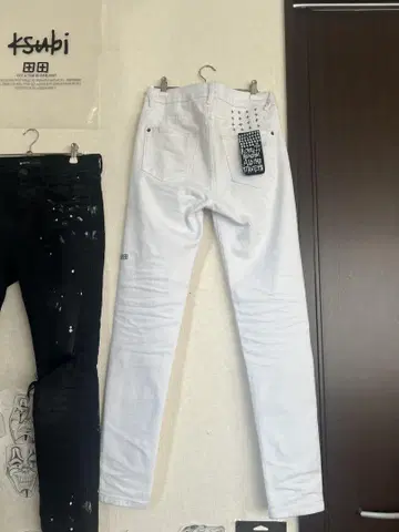 Ksubi 화이트 스키니 데님