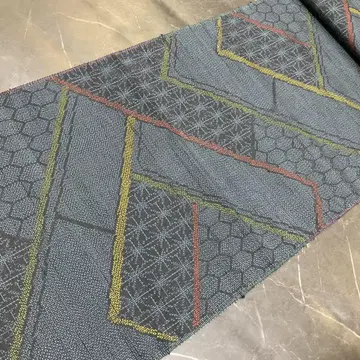 도카마치 명주 직물 코몬 순수 실크 옷감 폭 36.5cm