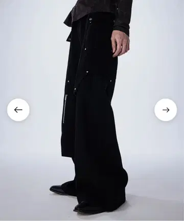 젠틀루이스 레이어 데님 팬츠 블랙 M 사이즈