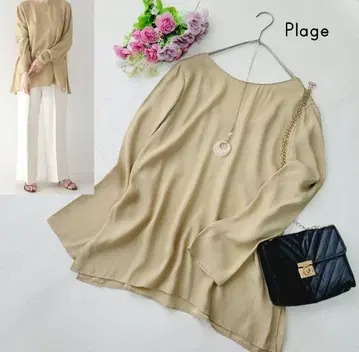 미사용*Plage*플라주 Fibri 블라우스*큐프라100