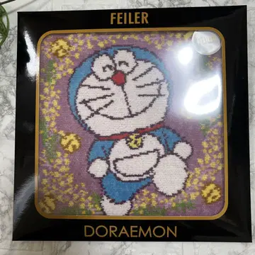 새상품 페이러 도라에몽 미모사 콜라보 FEILER 손수건