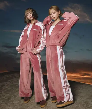 adidas ADIBREAK 벨루어 TT 택 포함 새상품 핑크 XL