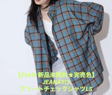 [ 25AW 미개봉 새상품 ] JEANASIS 모듬 체크 셔츠LS
