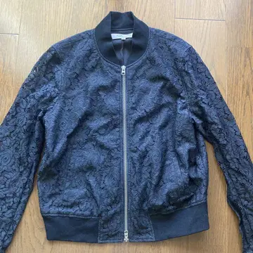 Diane von Furstenberg 블랙 레이스 블루종 S