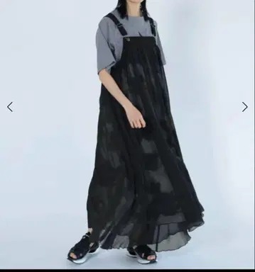 LASUD 타이다이 패턴 레이스업 오버롤 스커트