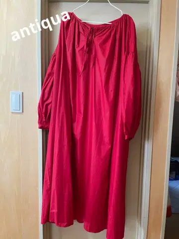 안티카 antiqua 볼륨 슬리브 원피스 드레스 새상품급
