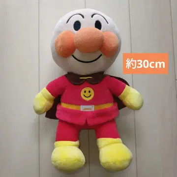 미사용 새상품 호빵맨 망토 포함 봉제 인형 약 30cm