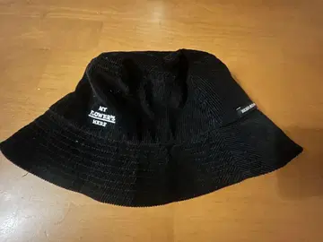 블랙 코듀로이 버킷햇