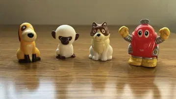 손가락 인형 추억의 캐릭터들 로보콘, 바론, 아메데오, 파트라슈