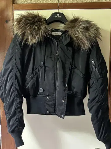 azul by moussy 밀리터리 자켓 N2B 블랙 S 사이즈 중고