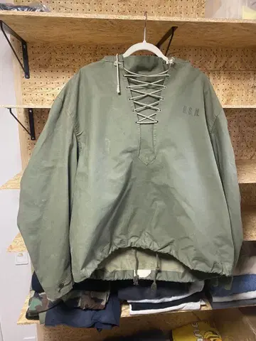 US NAVY 후기 타입 레인 데크 후드티 USN