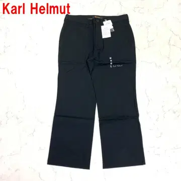 A6896 택 포함 새상품 칼 헬무트 치노 팬츠 팬츠 면 블랙 XL
