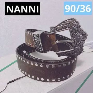 NANNI 난니 이탈리아제 벨트 가죽 스터드 고급스러움