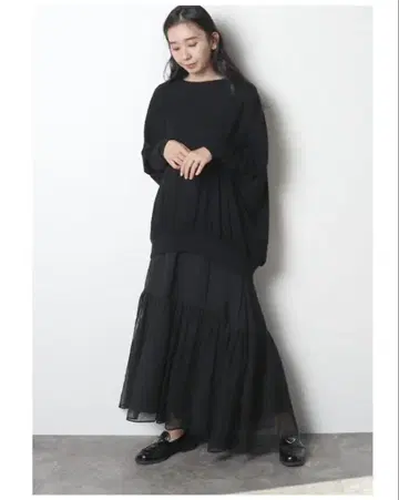 Meri 시어 개더 스커트