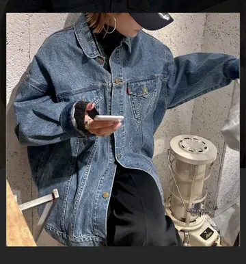 택 포함 새상품 Ungrid 빅 실루엣 데님 자켓