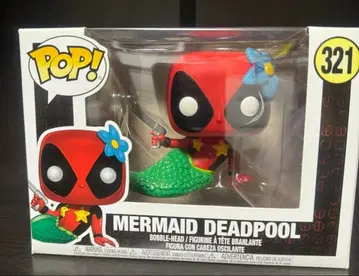 MARVEL 펀코 팝 머메이드 데드풀 피규어