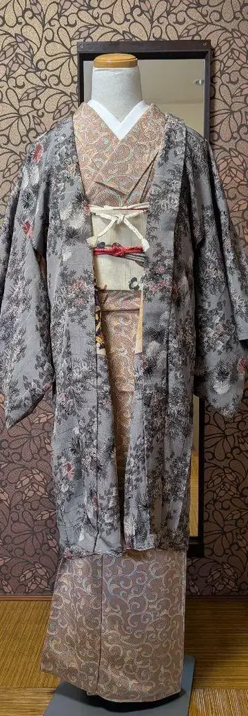 긴 겉옷 레트로 겉옷 끈 포함