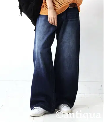 안티카 와이드 데님 팬츠