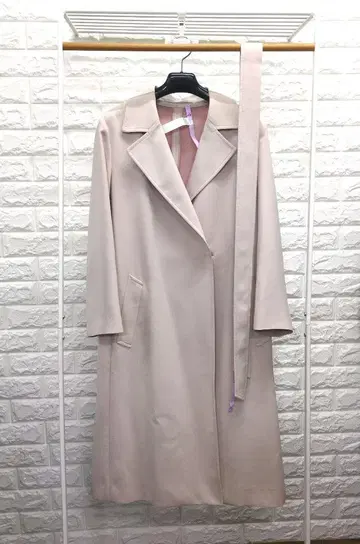 폴 스튜어트 베이지 롱 코트 벨트 포함