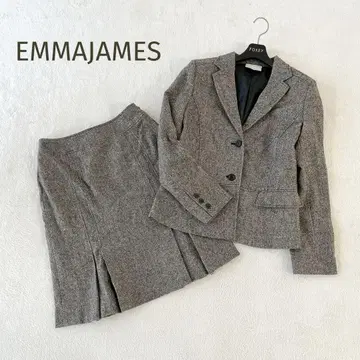 새상품급 EMMAJAMES 트위드 자켓 x 스커트 셋업 사이즈 11