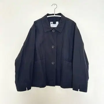 MHL 코튼 린넨 자켓 블랙