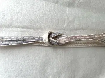 순수 실크 쌍잎 흐림 허리띠 꼬임 술