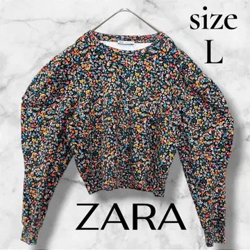 ZARA 자라 L 사이즈 꽃무늬 긴팔 상의