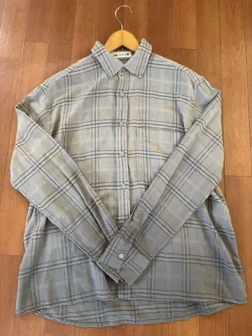 ZARA 그레이 체크 무늬 셔츠
