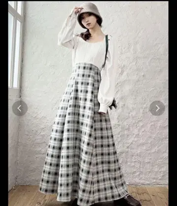 리젝시 하이웨스트 도킹 플레어 원피스 S