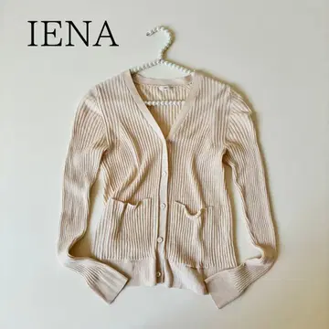 새상품급 IENA 이에나 리브 V넥 가디건