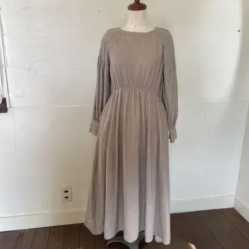 Fby rosso 어반 리서치 베이지 롱 원피스 코튼 100