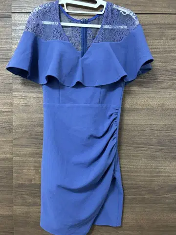 dazzystore 프릴 레이스 타이트 미니 드레스 M