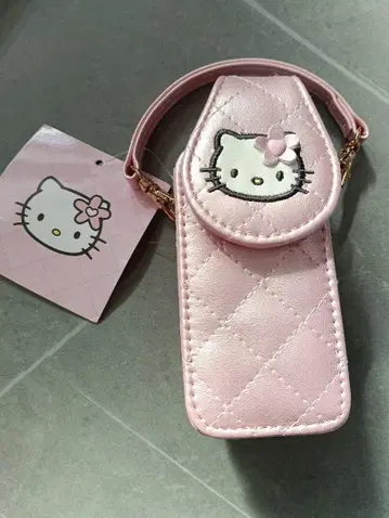 헬로키티 퀼트 케이스 파우치 퀼팅 핑크