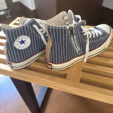 컨버스 올스타 데님 스트라이프 하이컷 27.5cm